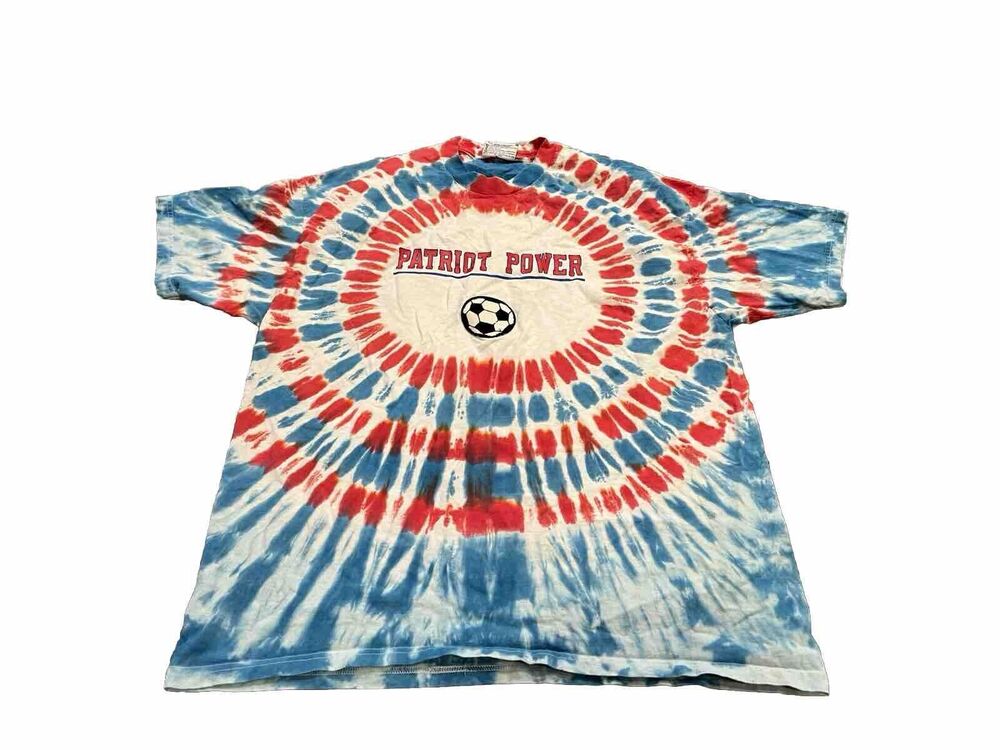 Vintage Lee Total Cotton Mens Patriot Power Tie Dye T Shirt Size XXL 2XL USA